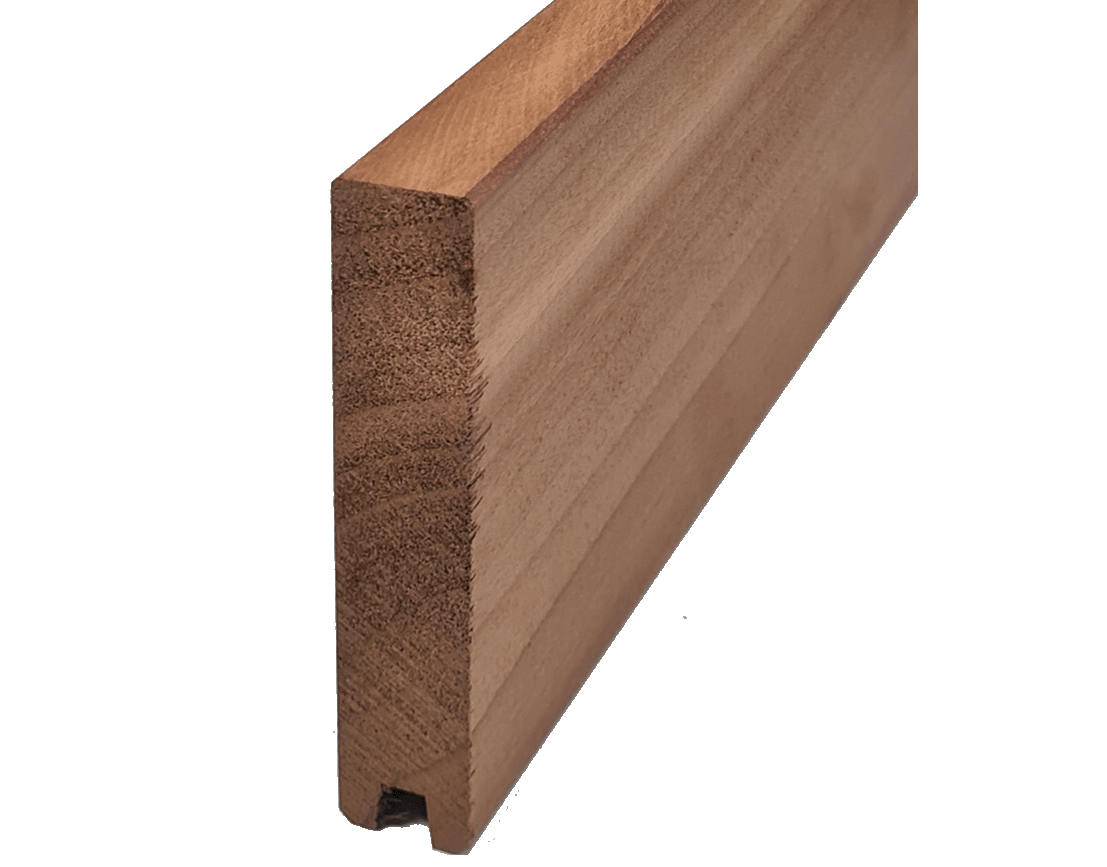 Tand en groef eind profiel thermo populier 21x130x1750